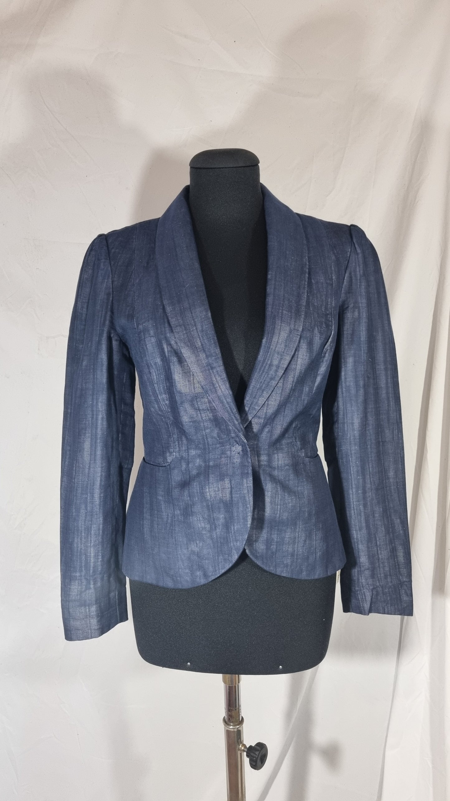 Giacca Vintage Vivienne Westwood Red Label blu blazer cotone anni 2000 tg 42