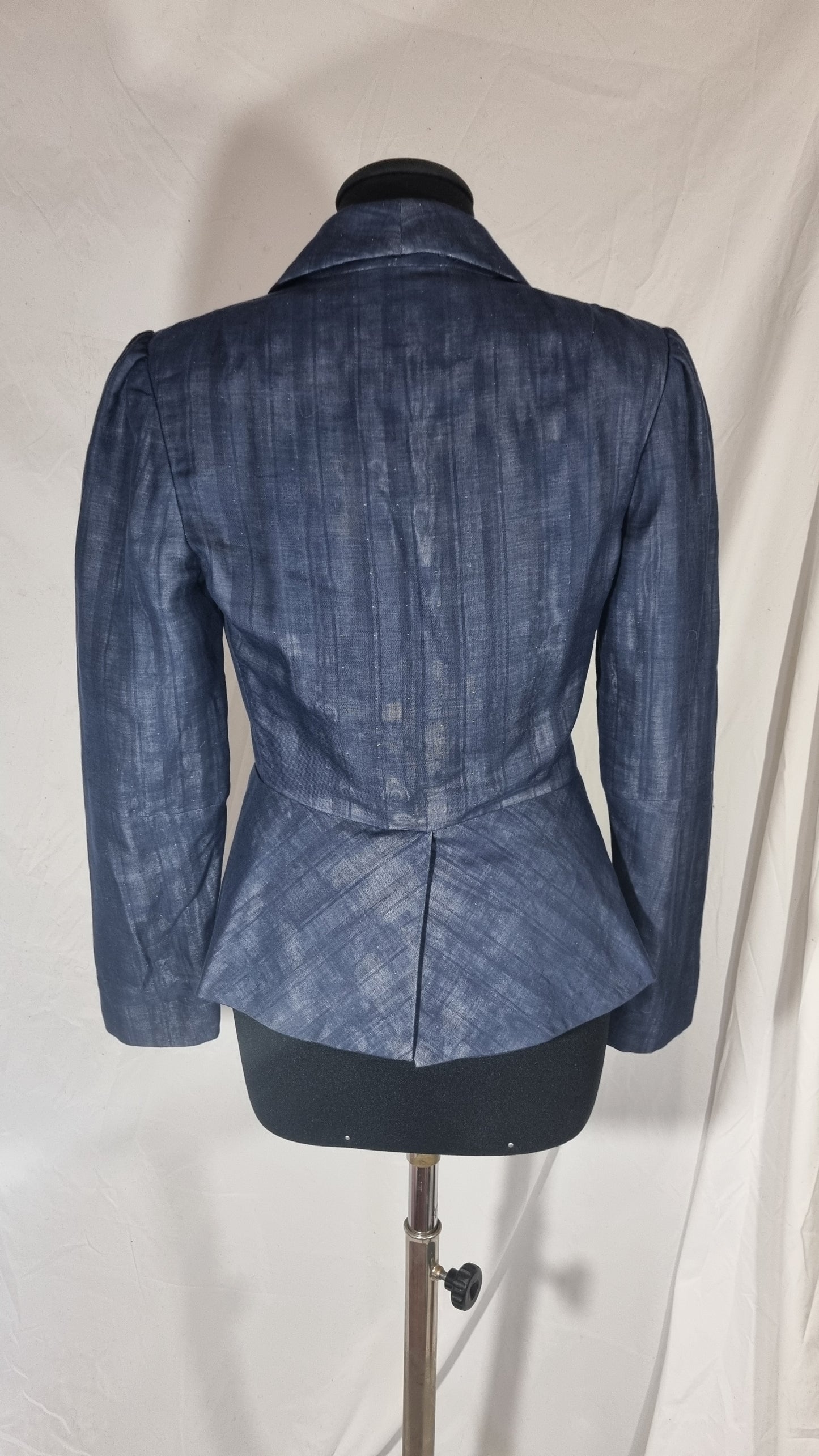 Giacca Vintage Vivienne Westwood Red Label blu blazer cotone anni 2000 tg 42