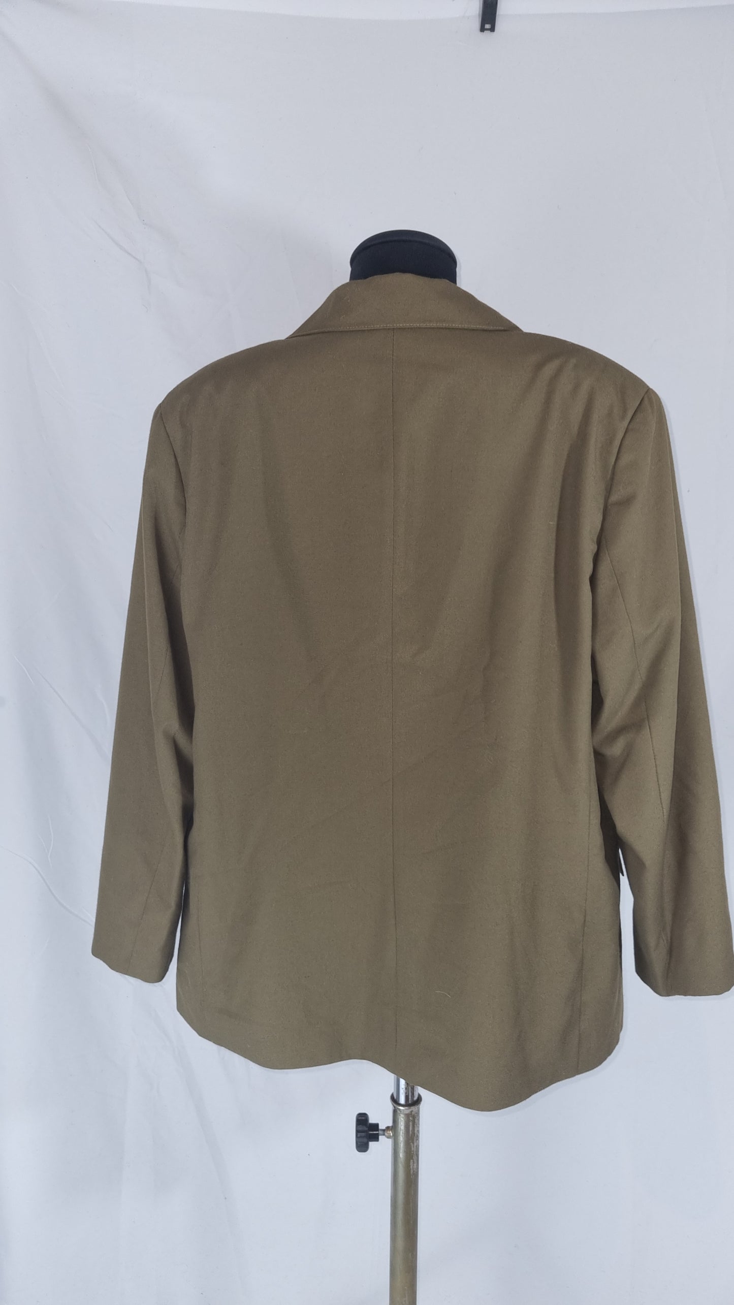 Giacca blazer vintage donna verde militare cachi oliva tg 25